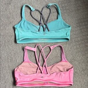 Lululemon Free to Be Sports Bra 6 Bundle - Teal and Pink